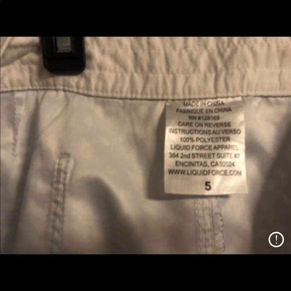 Blue and white board shorts size 5 *liquid force* - Picture 3 of 3